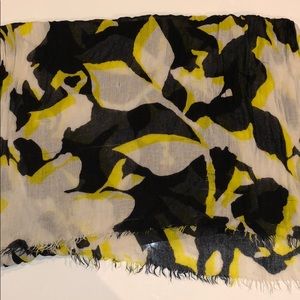 Black & Yellow Abstract Pattern Scarf